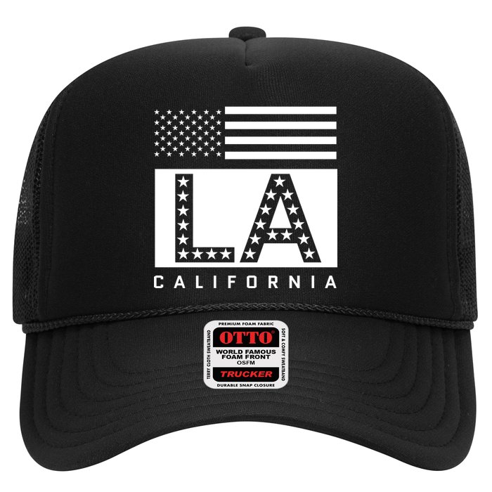 American LA California State Flag Trucker Hat