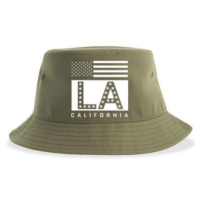 American LA California State Flag Sustainable Bucket Hat