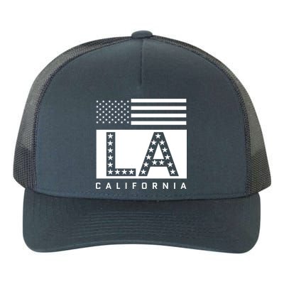 American LA California State Flag Yupoong Adult 5-Panel Trucker Hat