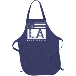 American LA California State Flag Full-Length Apron With Pockets