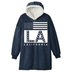 American LA California State Flag Hooded Wearable Blanket