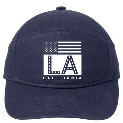 American LA California State Flag 7-Panel Snapback Hat