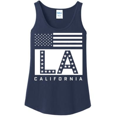 American LA California State Flag Ladies Essential Tank