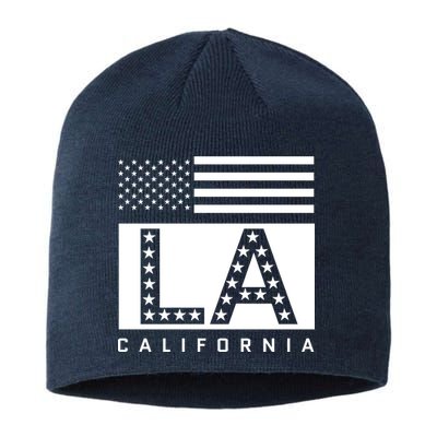 American LA California State Flag Sustainable Beanie