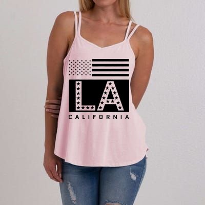 American LA California State Flag Women's Strappy Tank