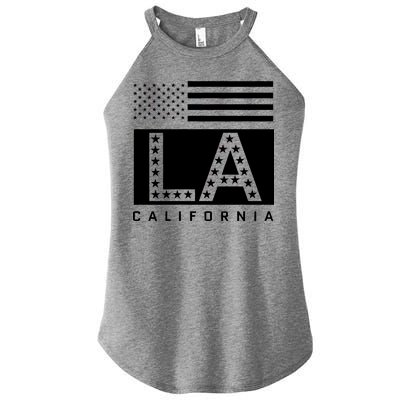 American LA California State Flag Women's Perfect Tri Rocker Tank