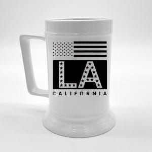 American LA California State Flag Beer Stein