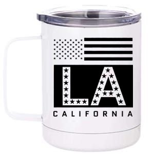 American LA California State Flag 12 oz Stainless Steel Tumbler Cup