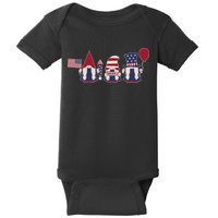 American Lawn Gnomes USA Go America Baby Bodysuit