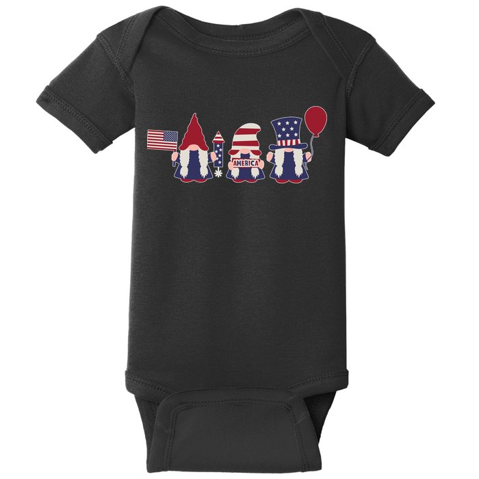 American Lawn Gnomes USA Go America Baby Bodysuit