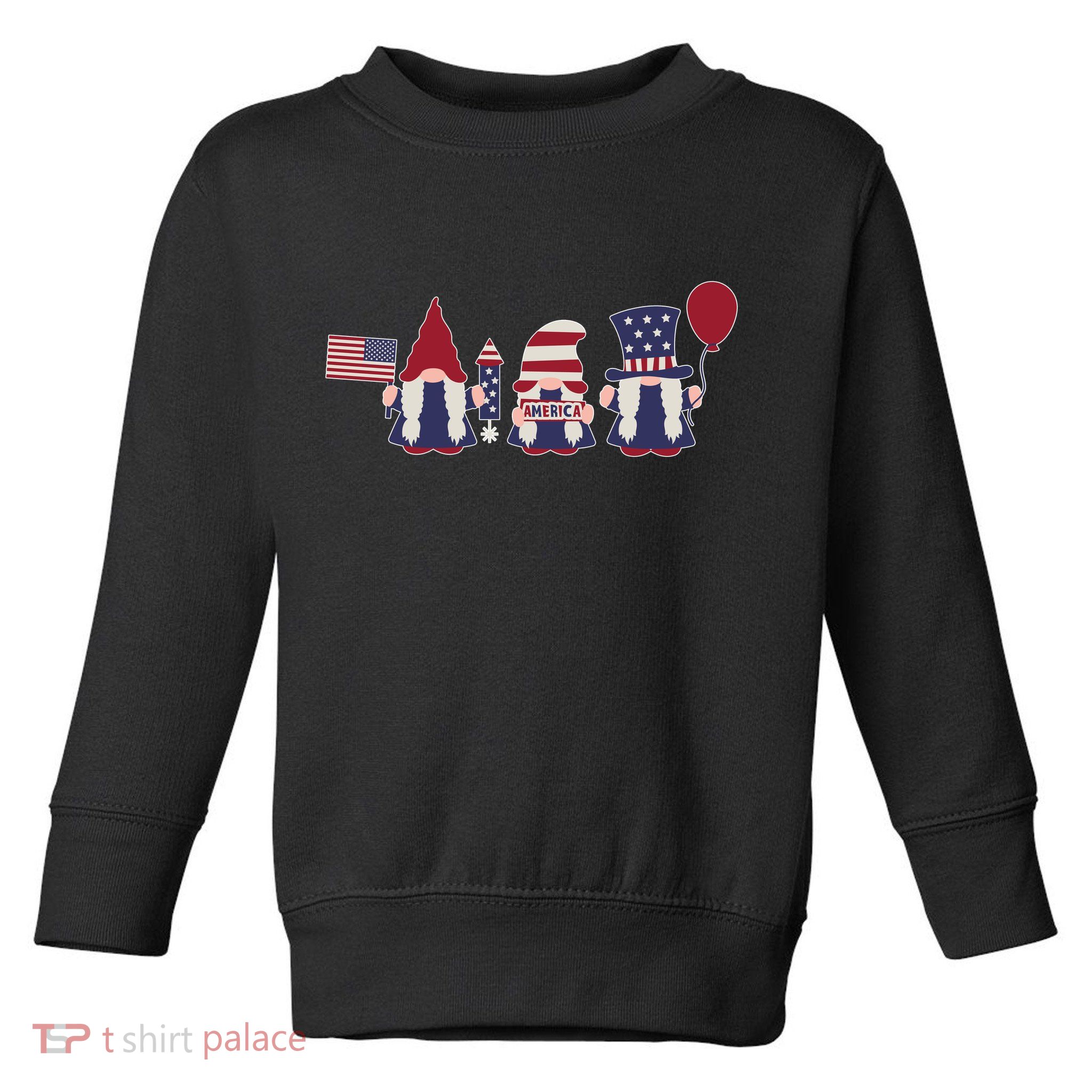 American Lawn Gnomes USA Go America Toddler Sweatshirt