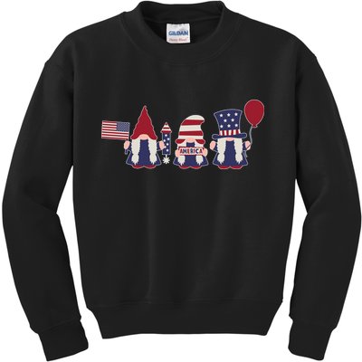 American Lawn Gnomes USA Go America Kids Sweatshirt