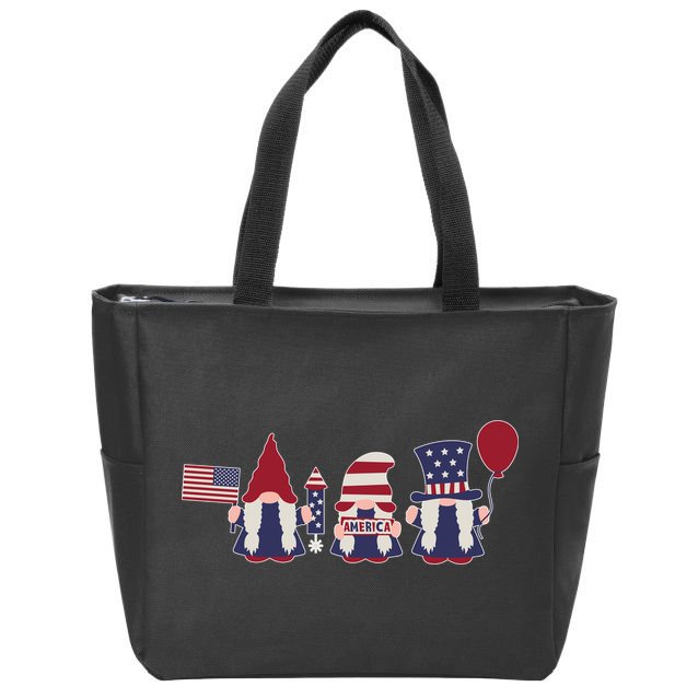 American Lawn Gnomes USA Go America Zip Tote Bag