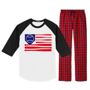 American League Baseball Flag Raglan Sleeve Pajama Set