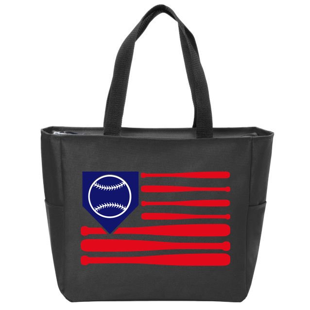 American League Baseball Flag Zip Tote Bag