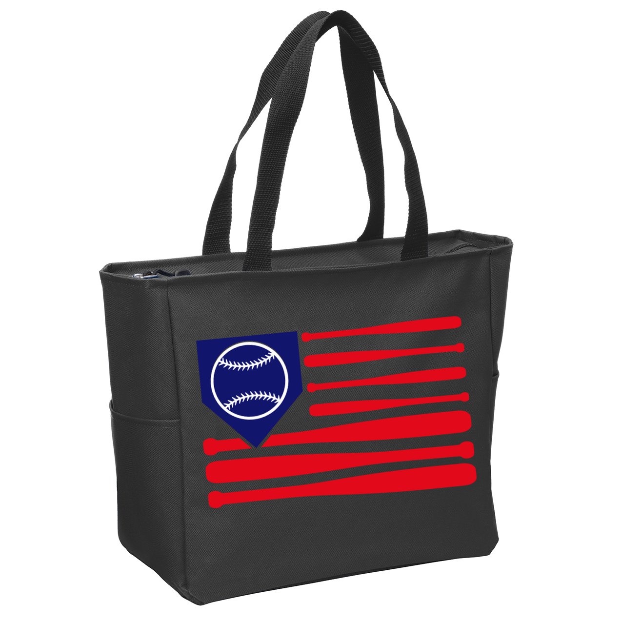 American League Baseball Flag Zip Tote Bag