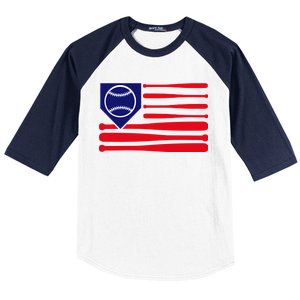 American League Baseball Flag Baseball Sleeve Shirt