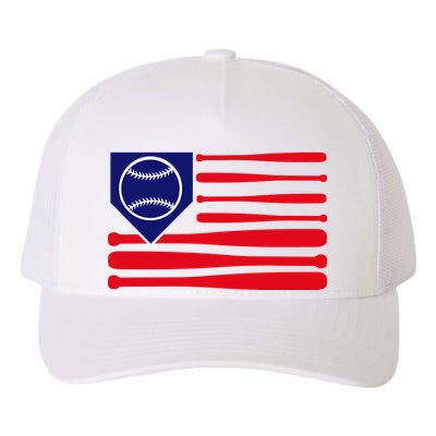 American League Baseball Flag Yupoong Adult 5-Panel Trucker Hat