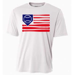 American League Baseball Flag Cooling Performance Crew T-Shirt