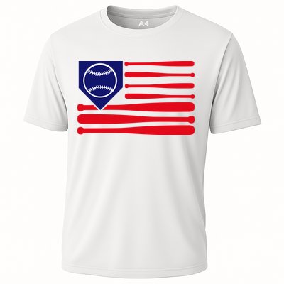 American League Baseball Flag Cooling Performance Crew T-Shirt