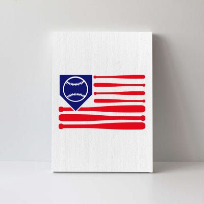 American League Baseball Flag Canvas