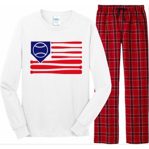 American League Baseball Flag Long Sleeve Pajama Set