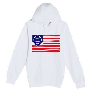 American League Baseball Flag Premium Pullover Hoodie