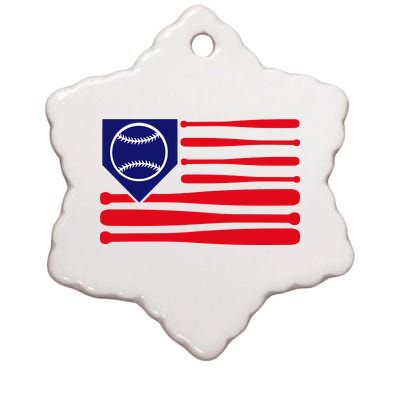 American League Baseball Flag Ceramic Star Ornament