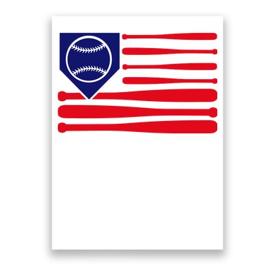 American League Baseball Flag Poster