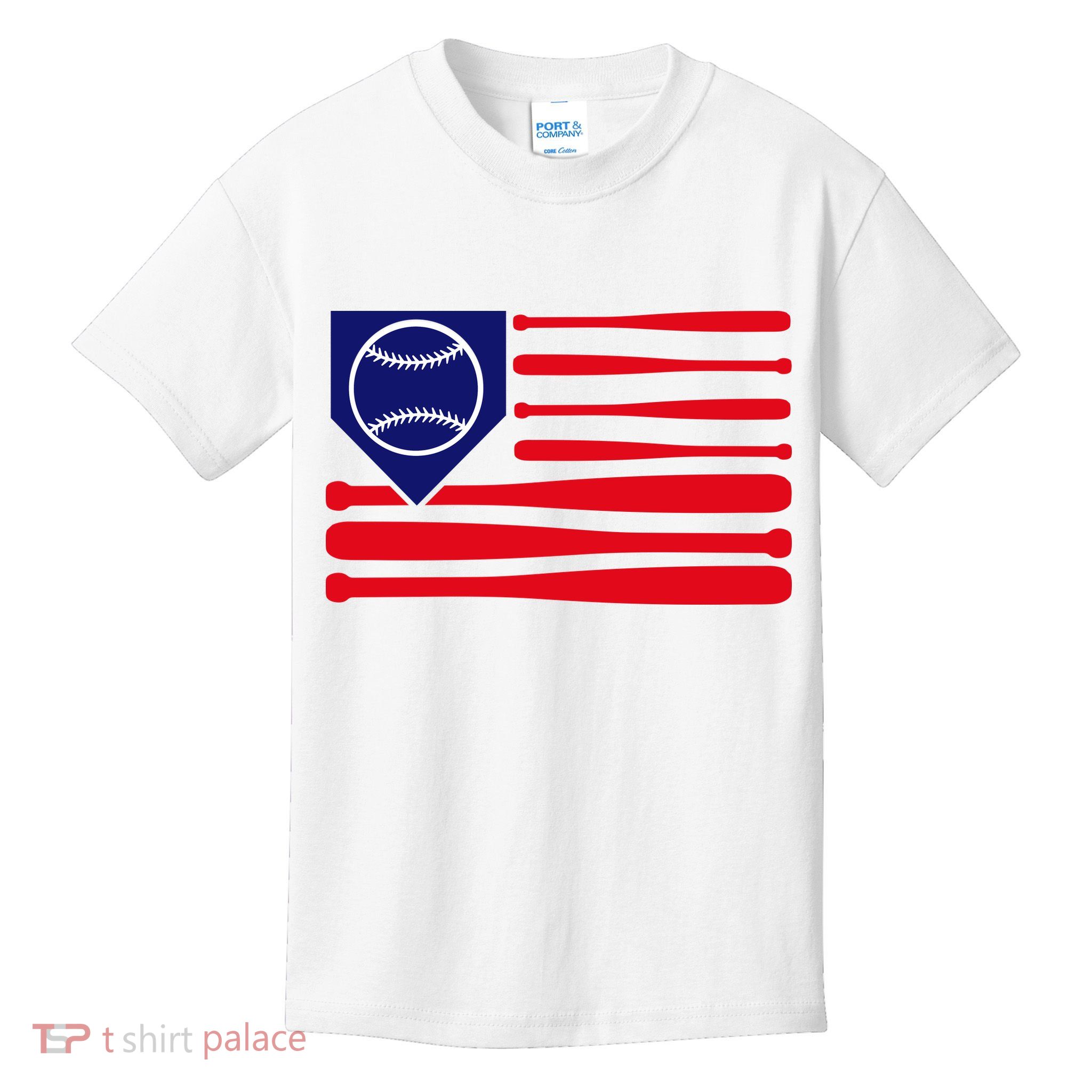 American League Baseball Flag Kids T-Shirt