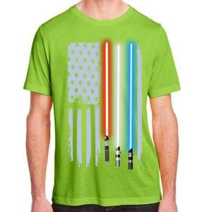 American Lightsaber Flag Adult ChromaSoft Performance T-Shirt