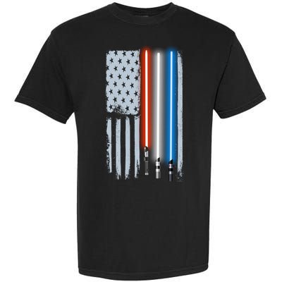 American Lightsaber Flag Garment-Dyed Heavyweight T-Shirt