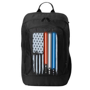 American Lightsaber Flag City Backpack