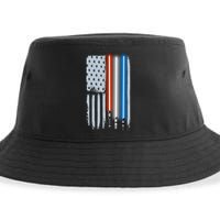 American Lightsaber Flag Sustainable Bucket Hat