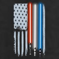 American Lightsaber Flag Adult Drive Performance Visor