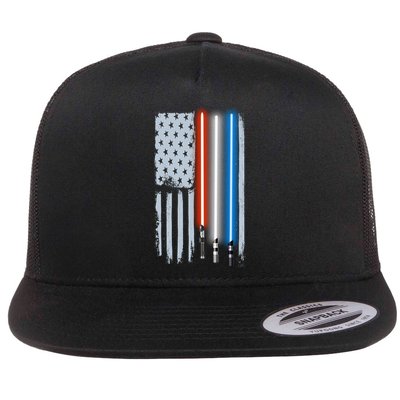 American Lightsaber Flag Flatbill Hat