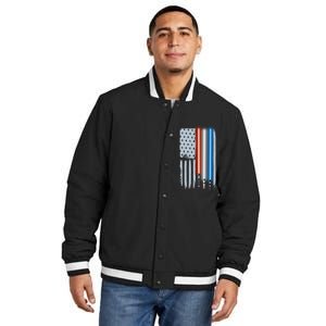 American Lightsaber Flag Insulated Varsity Jacket