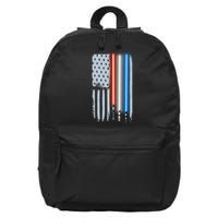 American Lightsaber Flag 16 in Basic Backpack