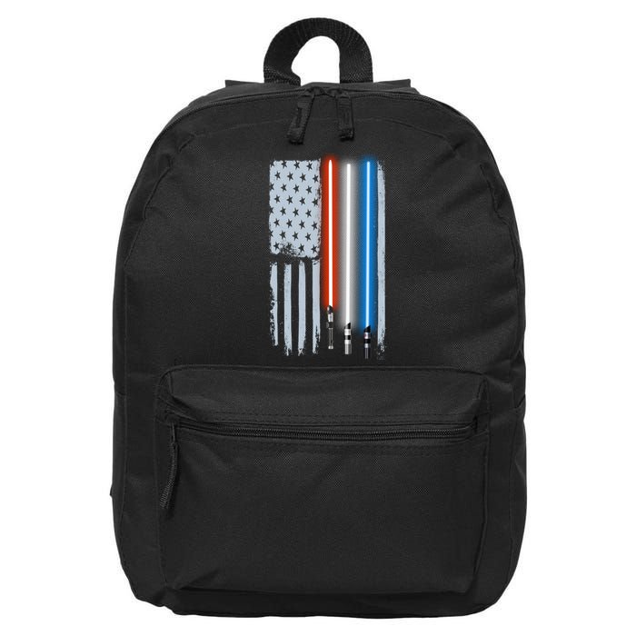 American Lightsaber Flag 16 in Basic Backpack