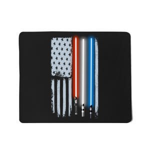 American Lightsaber Flag Mousepad