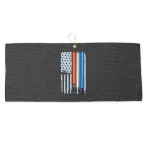 American Lightsaber Flag Large Microfiber Waffle Golf Towel