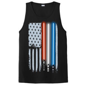 American Lightsaber Flag PosiCharge Competitor Tank