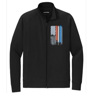 American Lightsaber Flag Stretch Full-Zip Cadet Jacket