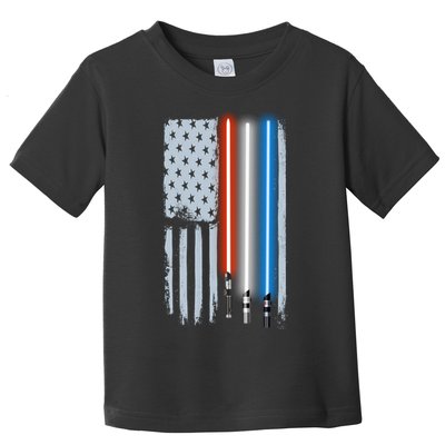 American Lightsaber Flag Toddler T-Shirt