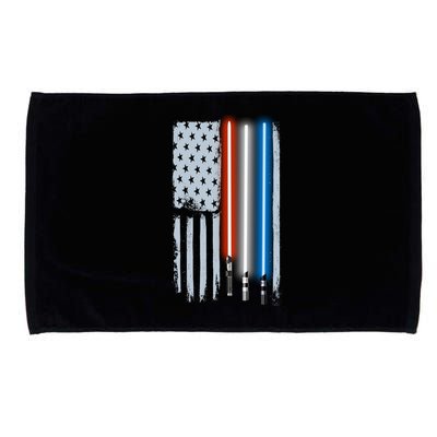 American Lightsaber Flag Microfiber Hand Towel