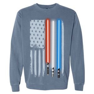 American Lightsaber Flag Garment-Dyed Sweatshirt