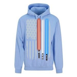 American Lightsaber Flag Unisex Surf Hoodie