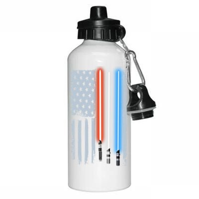 American Lightsaber Flag Aluminum Water Bottle 