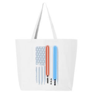 American Lightsaber Flag 25L Jumbo Tote