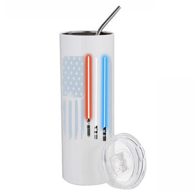 American Lightsaber Flag Stainless Steel Tumbler